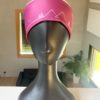 bandeau personnalisé, sapin et montagne, traits, minimalisme rose