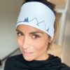 Bandeau personnalisable, sapin et montagne minimaliste