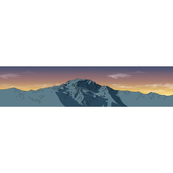 Bandeau personnalisable Mont Vélan, création suisse, création artisanale, montagnes suisses, alpes suisses