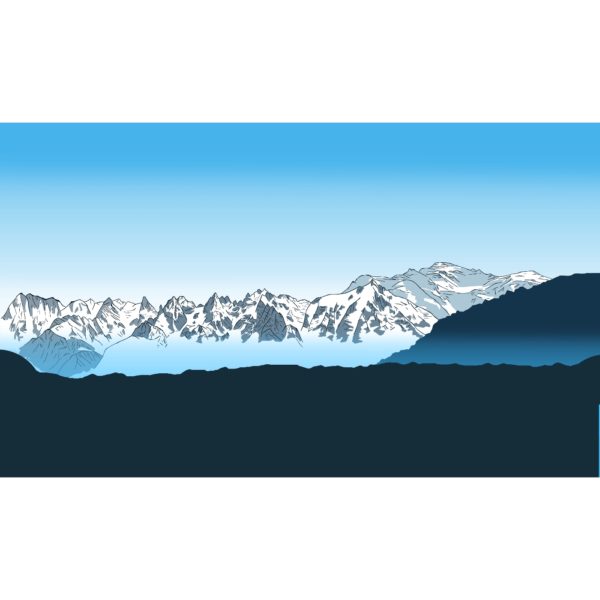 Tour de cou Chamonix, Mont blanc, haute Savoie, France. Tour de cou personnalisable. création suisse, cousu à la main