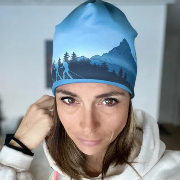 Bonnet Ski randonnée, ski mountain, peau de phoque, ski, alpes, valais, création suisse, bonnets personnalisables