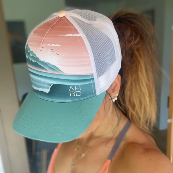 Casquette running Trucker, Inspirés par la nature, montagne, création suisse, Le Cervin noir et blanc, montagne suisse, Casquette montagne Catogne, Dent blanche