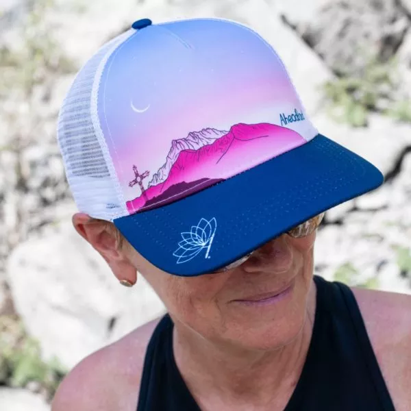 Casquette course à pied et sport extérieur, casquette montagne création suisse,