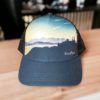 Casquette trucker course à pied et sport extérieur, casquette montagne création suisse, casquette ville de Neuchâtel, Eiger, Monch , Jungfrau