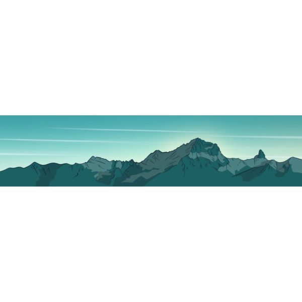 Bandeau personnalisable, Montagne suisse, création suisse, alpes, pour la randonnée et le ski de peau de phoque, Bandeau sport suisse les Muverans