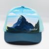 Casquette running Trucker, Inspirés par la nature, montagne, création suisse, Le Cervin noir et blanc, montagne suisse,Casquette Cervin, Zermatt