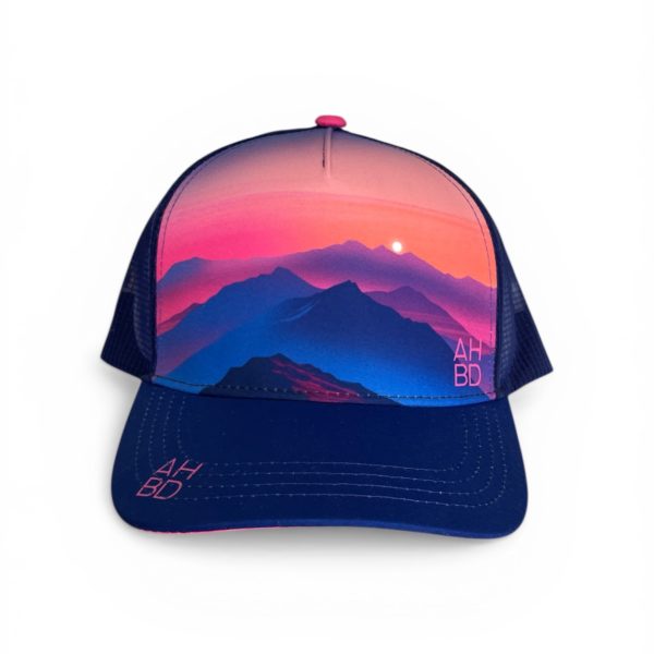 Casquette running Trucker, Inspirés par la nature, montagne, création suisse, Le Cervin noir et blanc, montagne suisse, Casquette montagne Catogne, Dent blanche, Dents-du-Midi, casquette montagne suisse