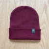 Bonnet douillet et élégant prune