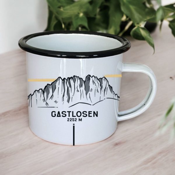 xxTasse personnalisable, tasse en émail, tasse originale,montagne, création suisse, tasse Pilatus