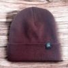 Bonnet douillet et élégant prune