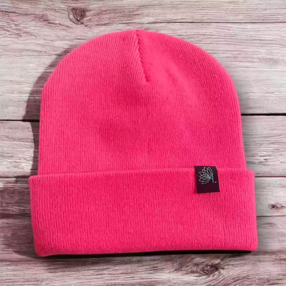 Bonnet douillet et élégant Rose fluo