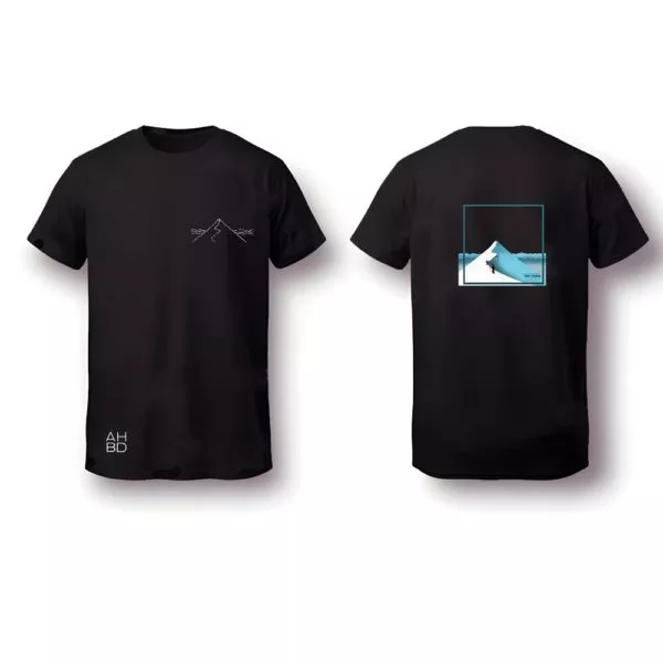 T-shirt montagne suisse, t-shirt décontracté running, alpes suisse