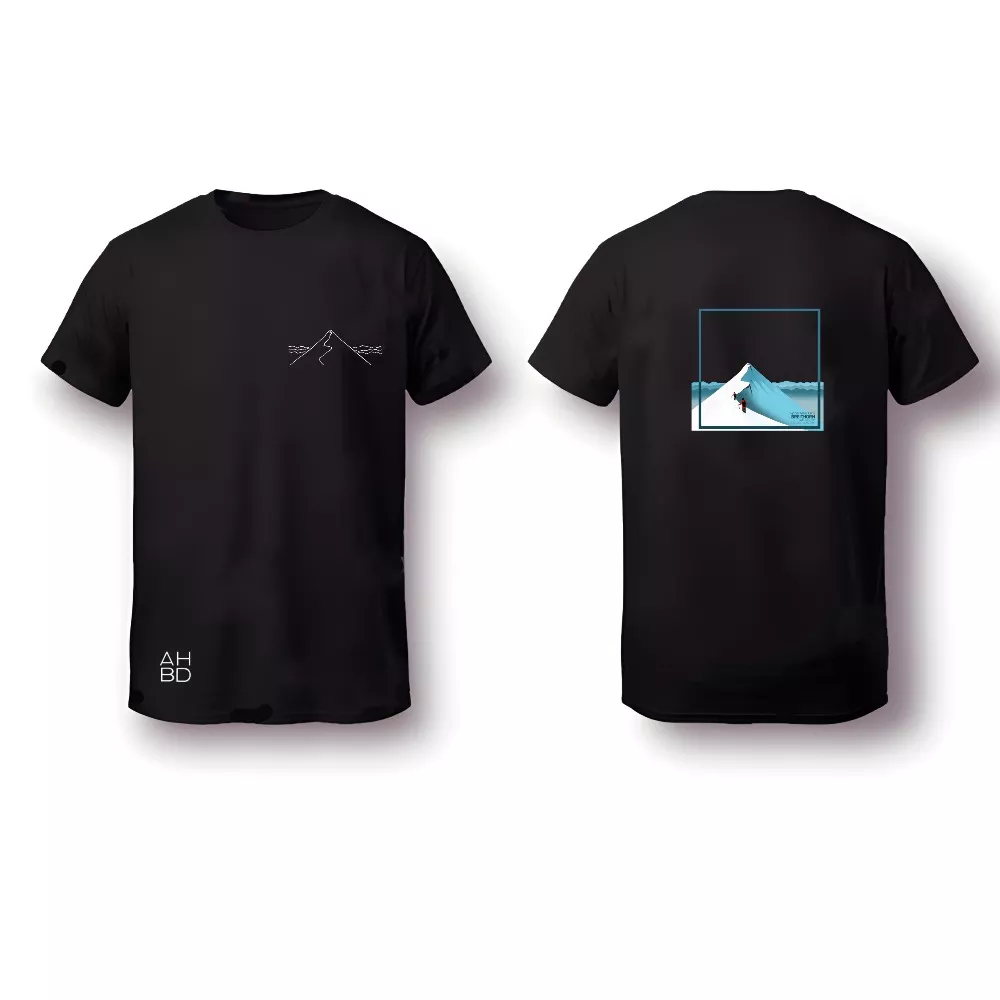 T-shirt montagne suisse, t-shirt décontracté running, alpes suisse