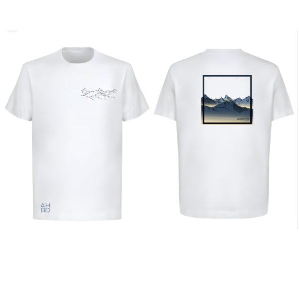 T-shirt montagne suisse, t-shirt décontracté running, alpes suisse, Ruinette, Grammont , Cervin, riding, cycling, vélo, chasseral, Gastlosen, couronne impériale, dent blanche, plage
