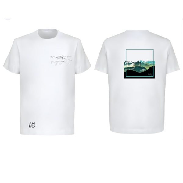 T-shirt montagne suisse, t-shirt décontracté running, alpes suisse
