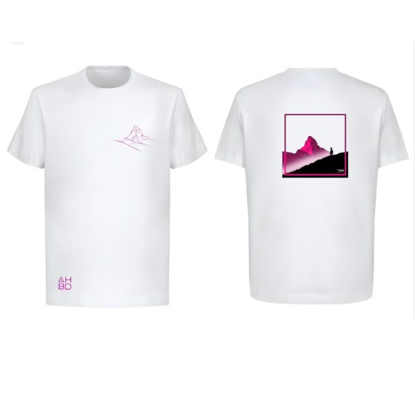 T-shirt montagne suisse, t-shirt décontracté running, alpes suisse, Ruinette, Grammont , Cervin
