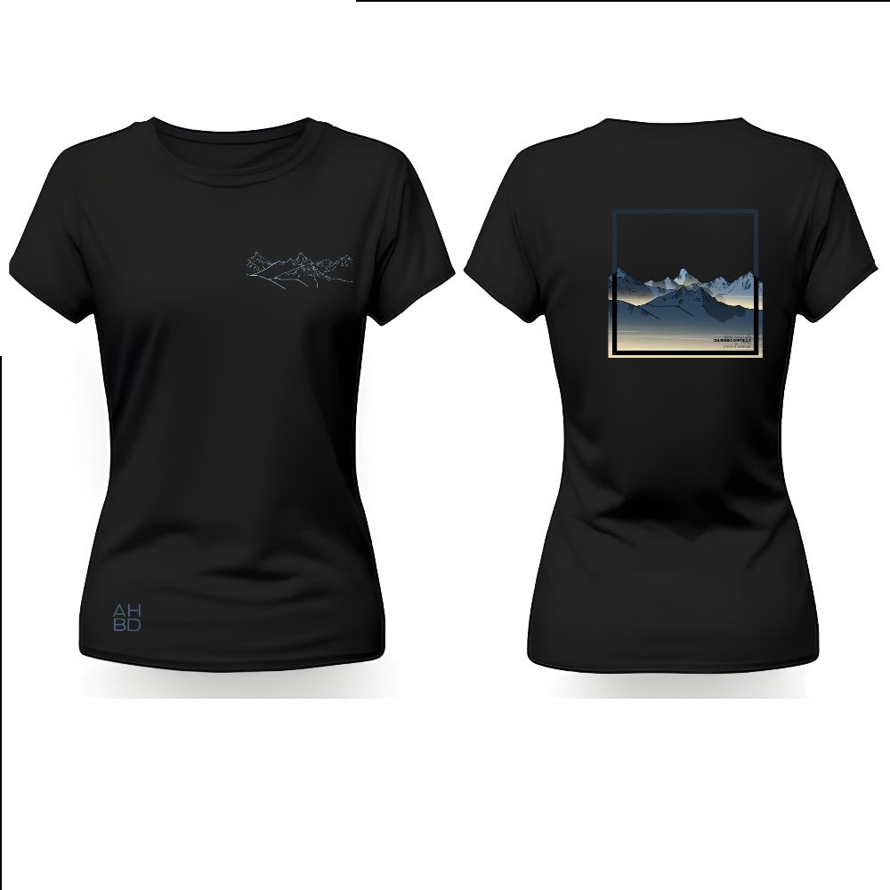 T-shirt montagne suisse, t-shirt décontracté running, alpes suisse, Ruinette, Grammont , Cervin, riding, cycling, vélo, chasseral, Gastlosen, couronne impériale, dent blanche