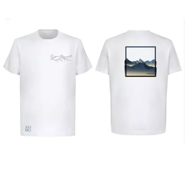 T-shirt montagne suisse, t-shirt décontracté running, alpes suisse, Ruinette, Grammont , Cervin, riding, cycling, vélo, chasseral, Gastlosen, couronne impériale, dent blanche, plage