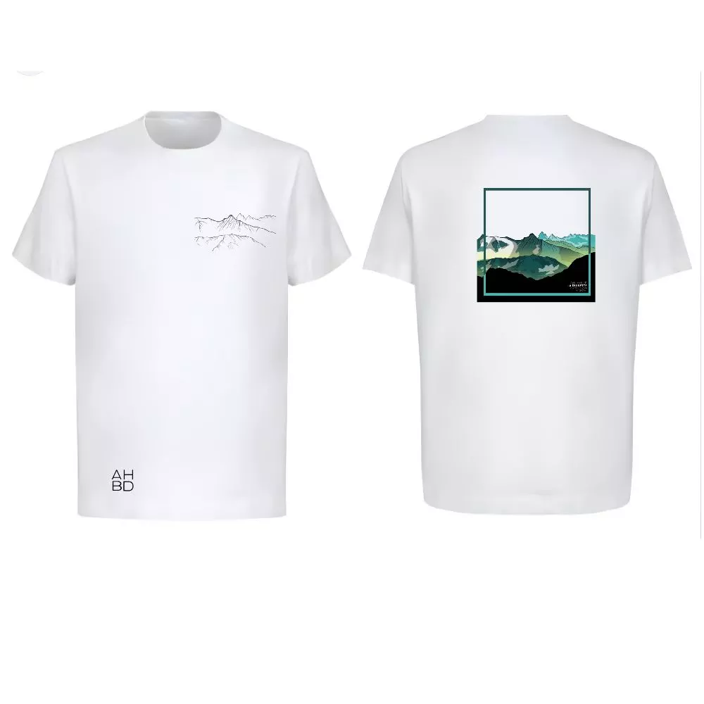 T-shirt montagne suisse, t-shirt décontracté running, alpes suisse