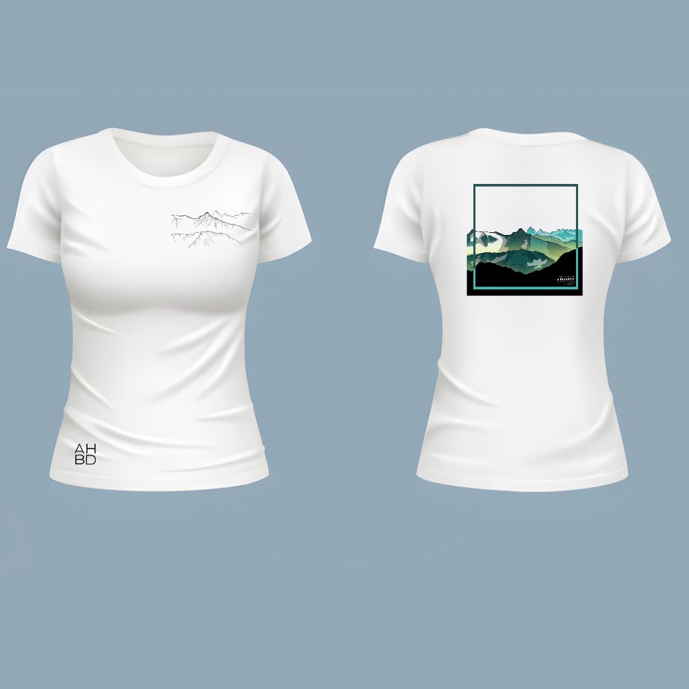 T-shirt montagne suisse, t-shirt décontracté running, alpes suisse