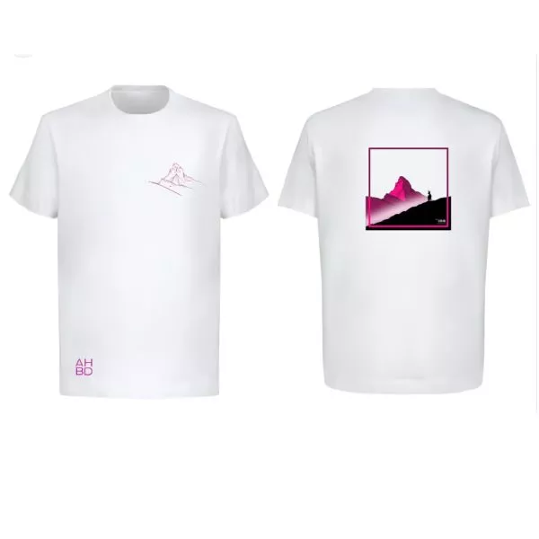 T-shirt montagne suisse, t-shirt décontracté running, alpes suisse, Ruinette, Grammont , Cervin