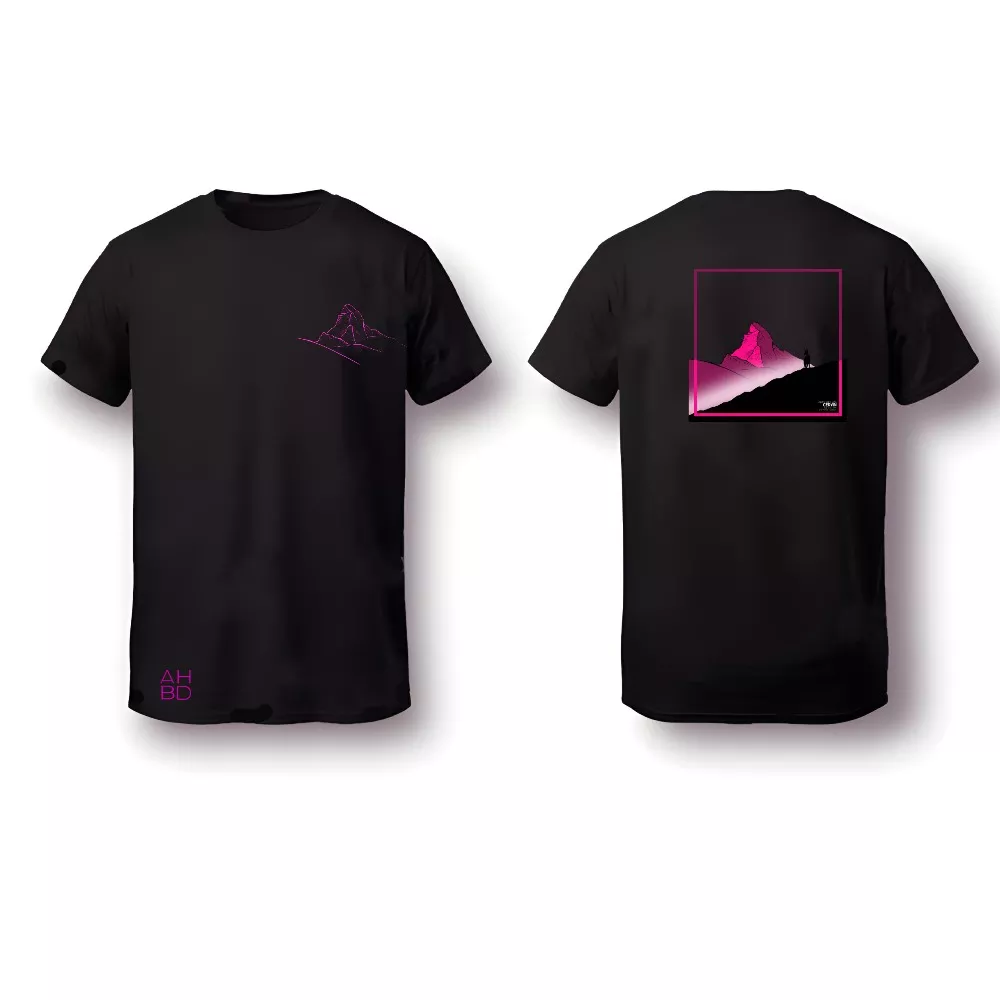 T-shirt montagne suisse, t-shirt décontracté running, alpes suisse, Ruinette, Grammont , Cervin