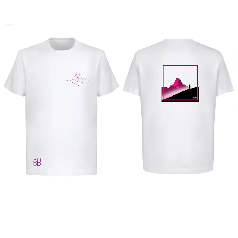 T-shirt montagne suisse, t-shirt décontracté running, alpes suisse, Ruinette, Grammont , Cervin