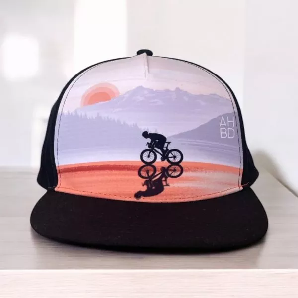 Casquette running Trucker, Inspirés par la nature, montagne, création suisse, Le Cervin noir et blanc, montagne suisse, Casquette montagne Catogne, Dent blanche