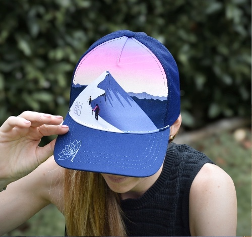 Casquette running Trucker, Inspirés par la nature, montagne, création suisse, Le Cervin noir et blanc, montagne suisse, Casquette montagne Catogne, Dent blanche, Dents-du-Midi