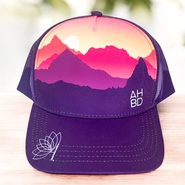 Casquette running Trucker, Inspirés par la nature, montagne, création suisse, Le Cervin noir et blanc, montagne suisse, Casquette montagne Catogne, Dent blanche