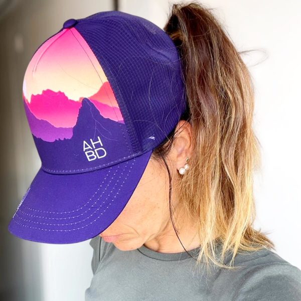 Casquette running Trucker, Inspirés par la nature, montagne, création suisse, Le Cervin noir et blanc, montagne suisse, Casquette montagne Catogne, Dent blanche