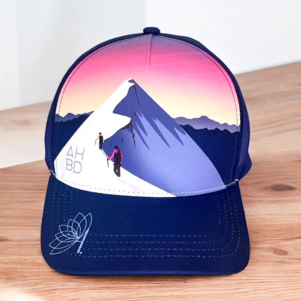 Casquette running Trucker, Inspirés par la nature, montagne, création suisse, Le Cervin noir et blanc, montagne suisse, Casquette montagne Catogne, Dent blanche