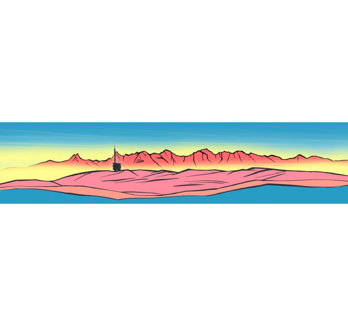 Bandeau montagne suisse, bandeau course à pied, bandeau sport, enfant montagne suisse, création suisse
