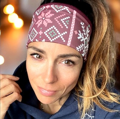 Bandeau montagne suisse, bandeau course à pied, bandeau sport, enfant montagne suisse, création suisse, bandeau Noël