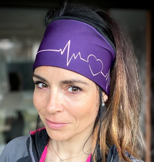 Bandeau mandala et lotus, bandeau sport suisse, création suisse, headband suisse , headband sport, bandeau Love, bandeau amour, sport et st-Valentin