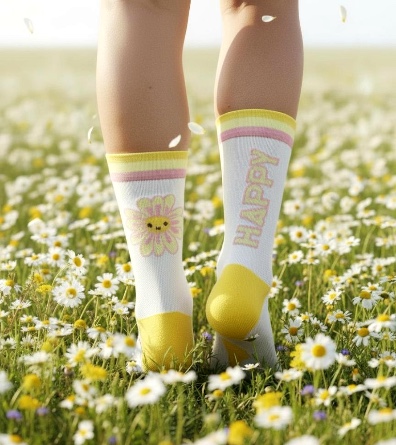 Chaussettes de sport, chaussettes performance, chaussettes personnalisables, chaussettes running, chaussettes cycling, chaussettes alpines,, chaussettes montagnes, chaussettes suisses, chaussettes montagnes suisses, chaussettes apéro, chaussettes spritz, chaussettes fleurs